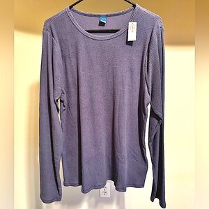 BNWT Old Navy - Long Sleeve - Cozy Brushed Cotton - XXL Tall - Volcanic Glass
